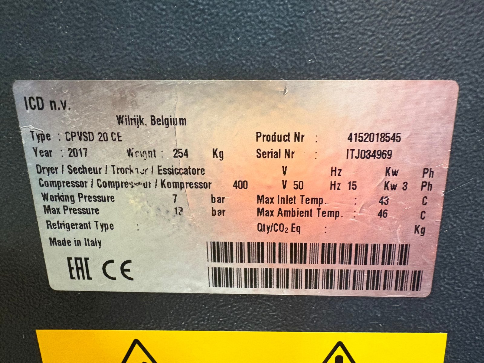 Compressore Chicago Pneumatic CP VDS 20