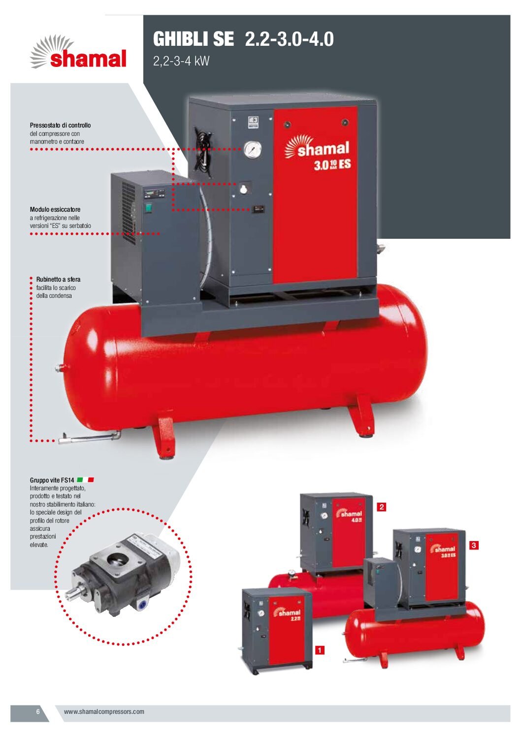 Compressore SHAMAL GHIBLI 5,5-10BAR